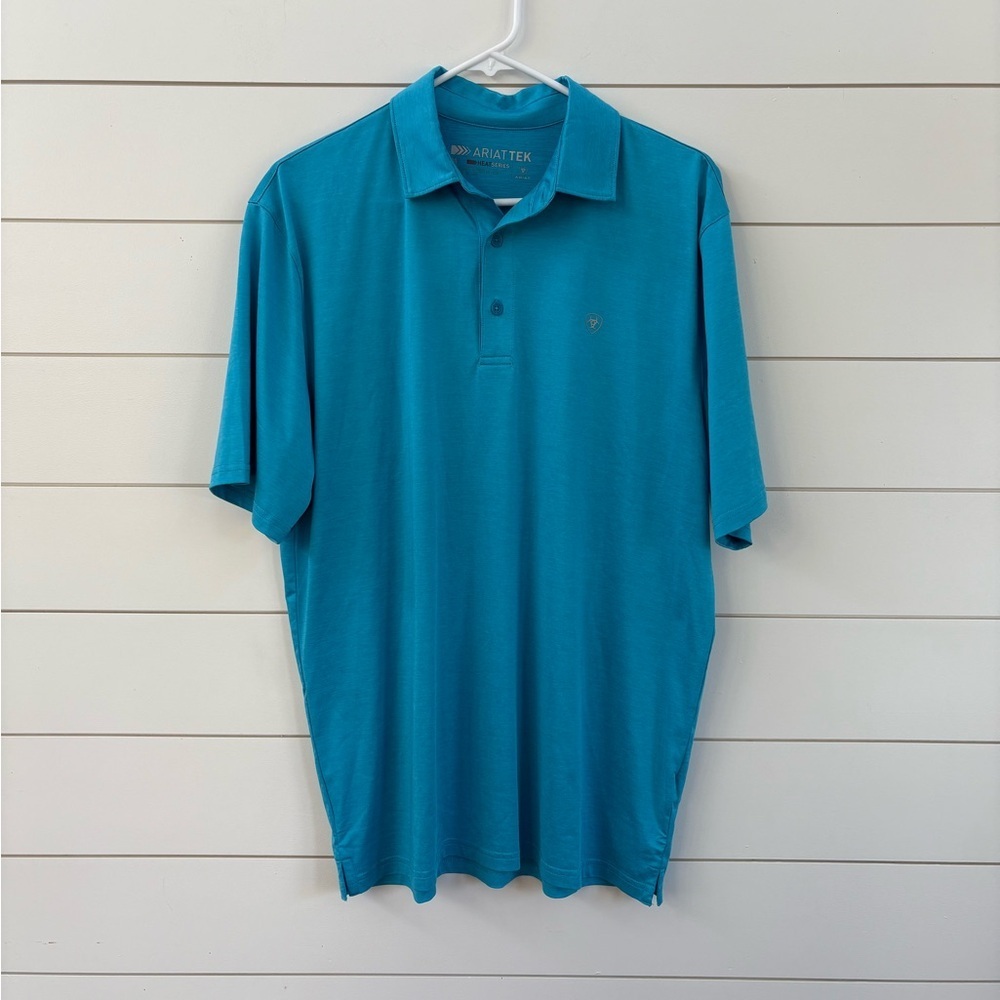Ariat Men's Teal Polo Shirt